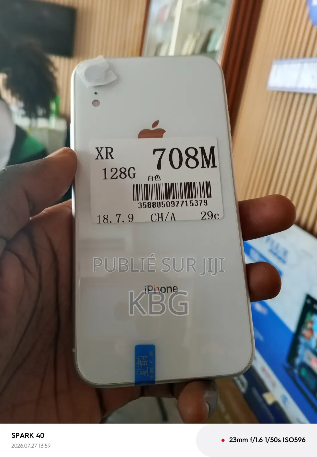 Nouveau Apple iPhone XR 128 GB Blanc