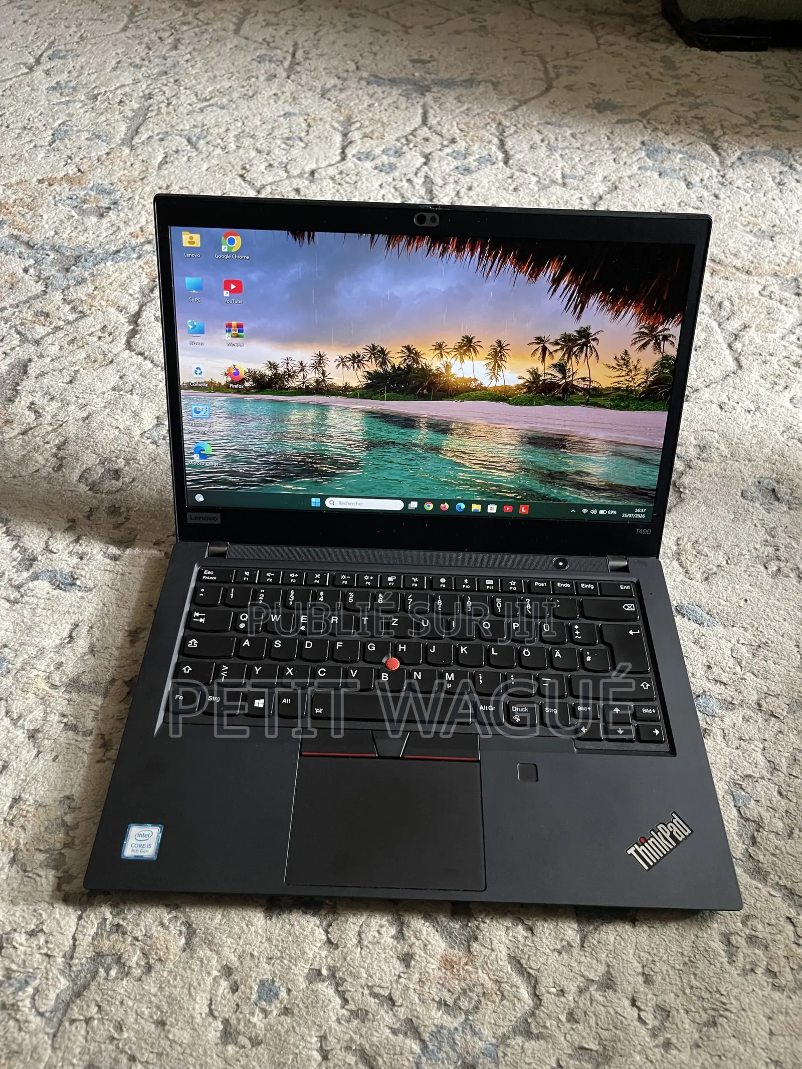 Ordinateur portable Lenovo ThinkPad T490s 8GB Intel Core i5 SSD 512GB