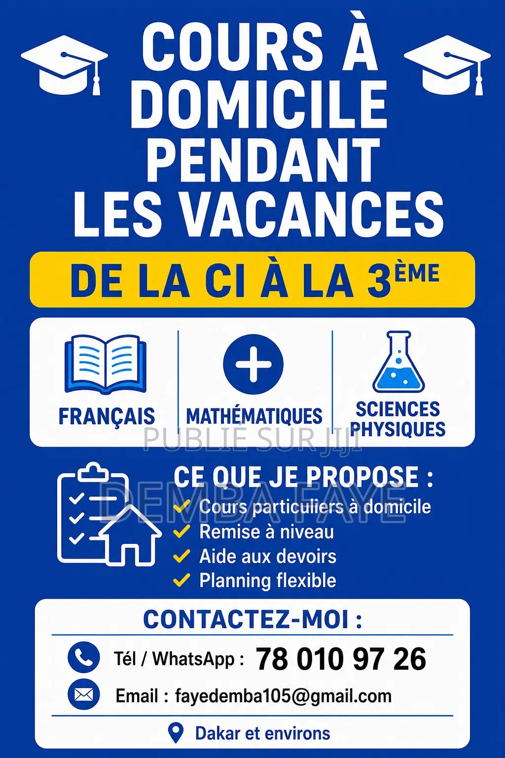 Cours De Vacances À Domicile