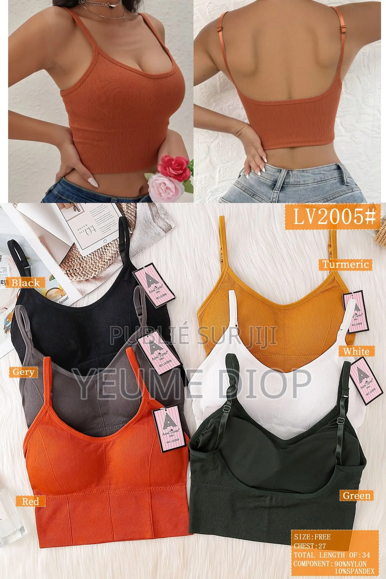 Brassière Confort Maintien – Yoga, Sport Quotidien