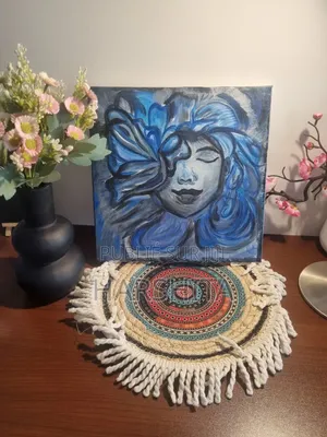 Modern Woman in Blue Bloom