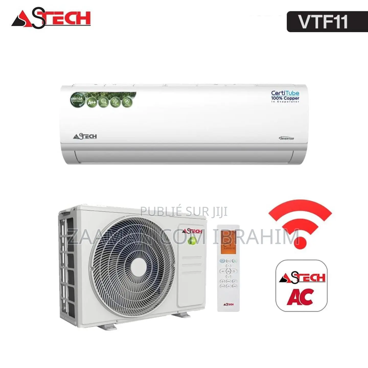 Split Astech 12000btu Inverter +Wifi 12vtf111