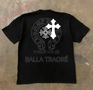 T-Shirt Chrome Hearts Courte Mâche en Coton