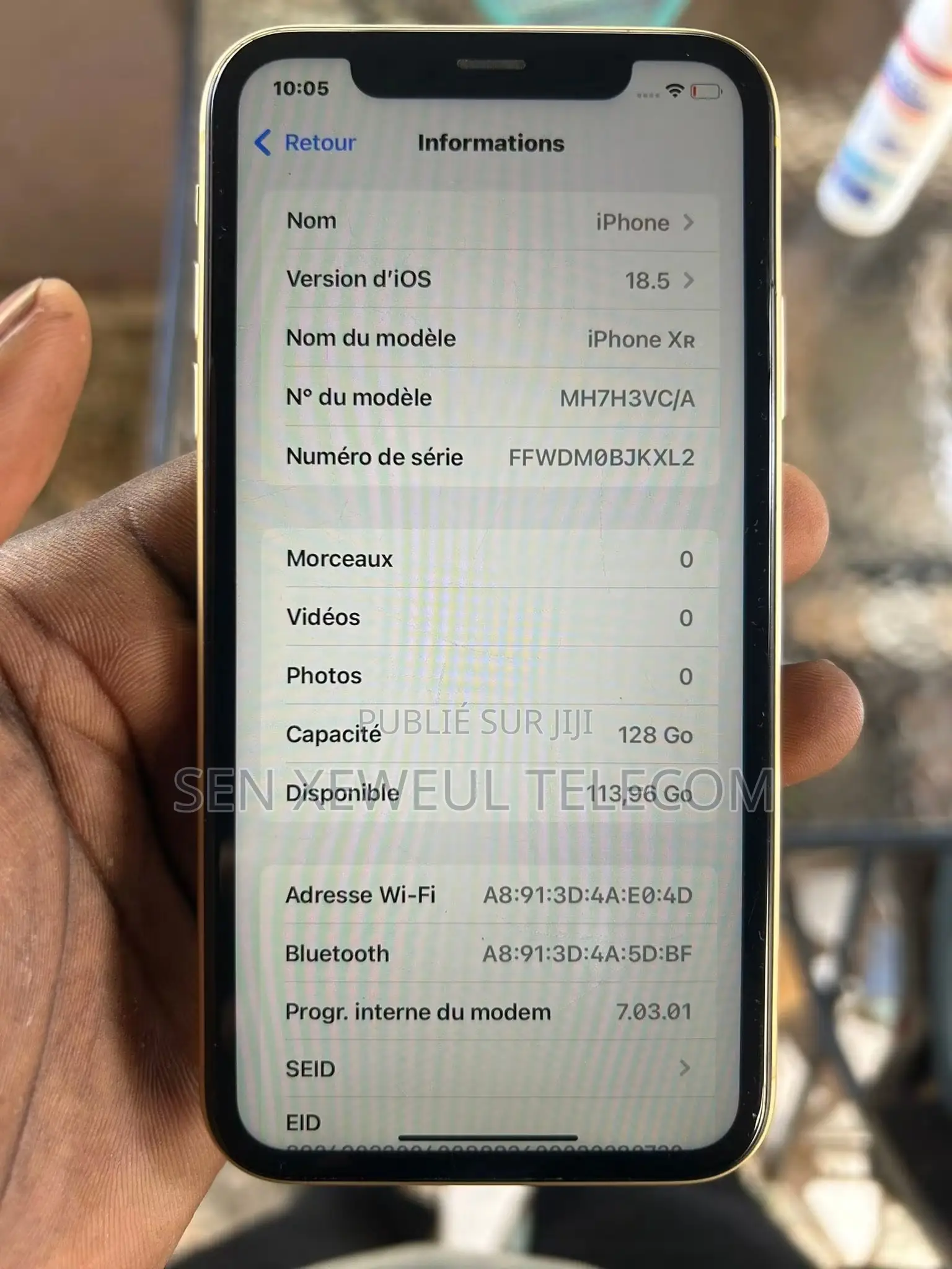 Nouveau Apple iPhone XR 128 GB Jaune