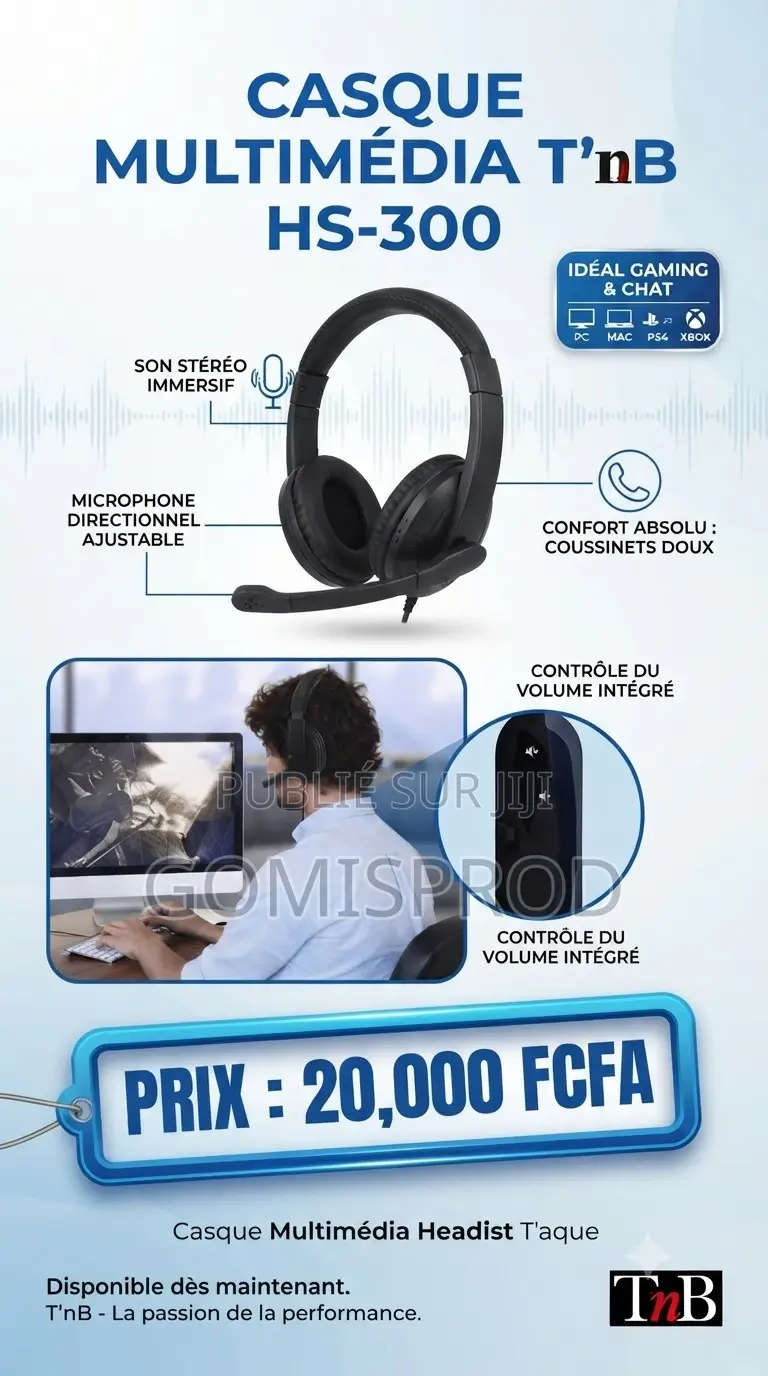 Casque Multimédia Filaire HS-300