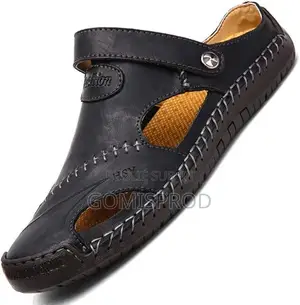 Chaussures Décontractées Sandales Espirantes Pour Hommes en Cuir