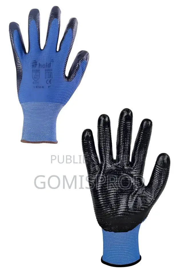 Paire De Gants De Travail De Protection Pour Homme en Nitrile