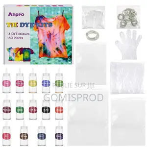 Anpro,14 Sortes De Teintures Textilesbrillantes, Ensemble d'Art