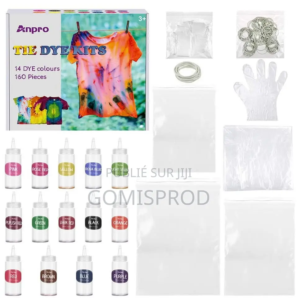 Anpro,14 Sortes De Teintures Textilesbrillantes, Ensemble d'Art