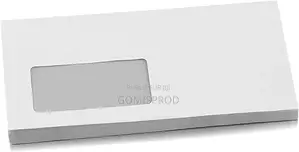 Enveloppe Longue Blanche Autocollantes Fenêtres 110 X 210mm (1000 Pcs)