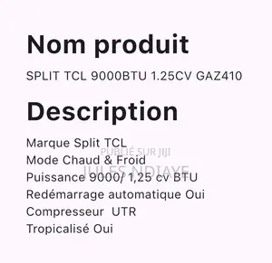 Split 9000 BTU