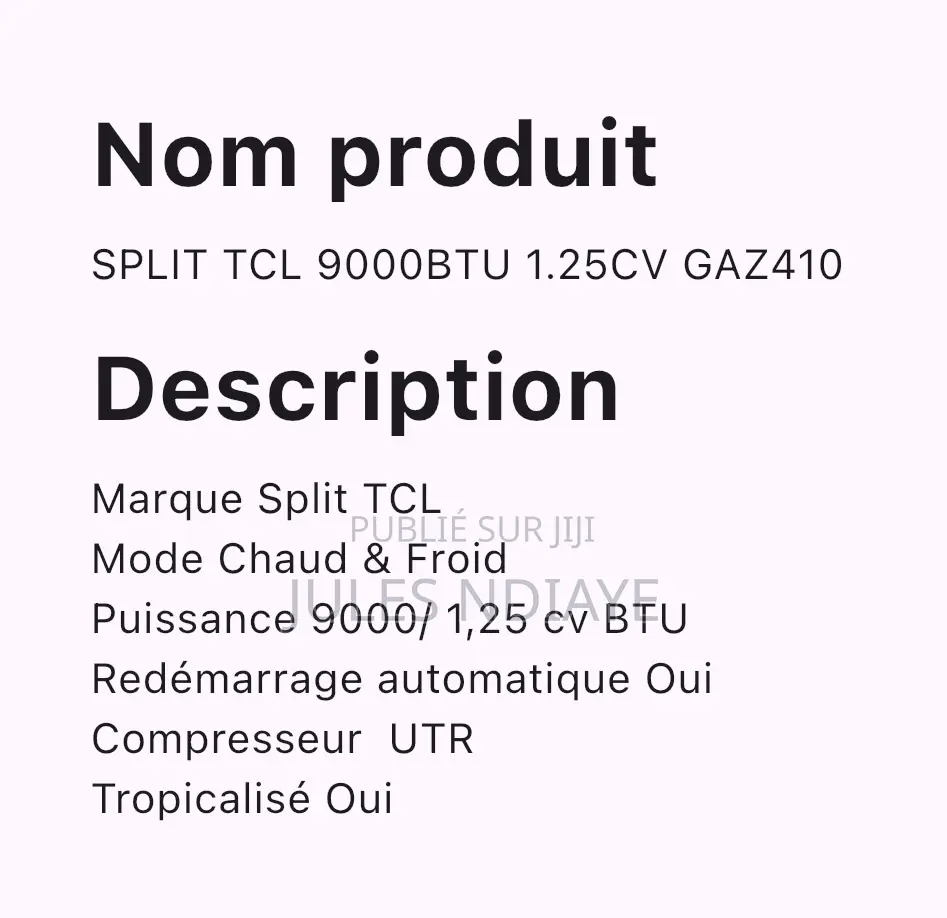 Split 9000 BTU