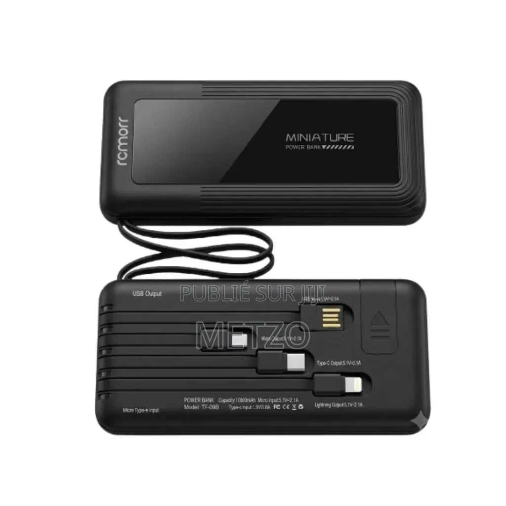 Pack – Écouteurs Bluetooth +Power Bank+Chargeur Rapide+Câble 3-en-1
