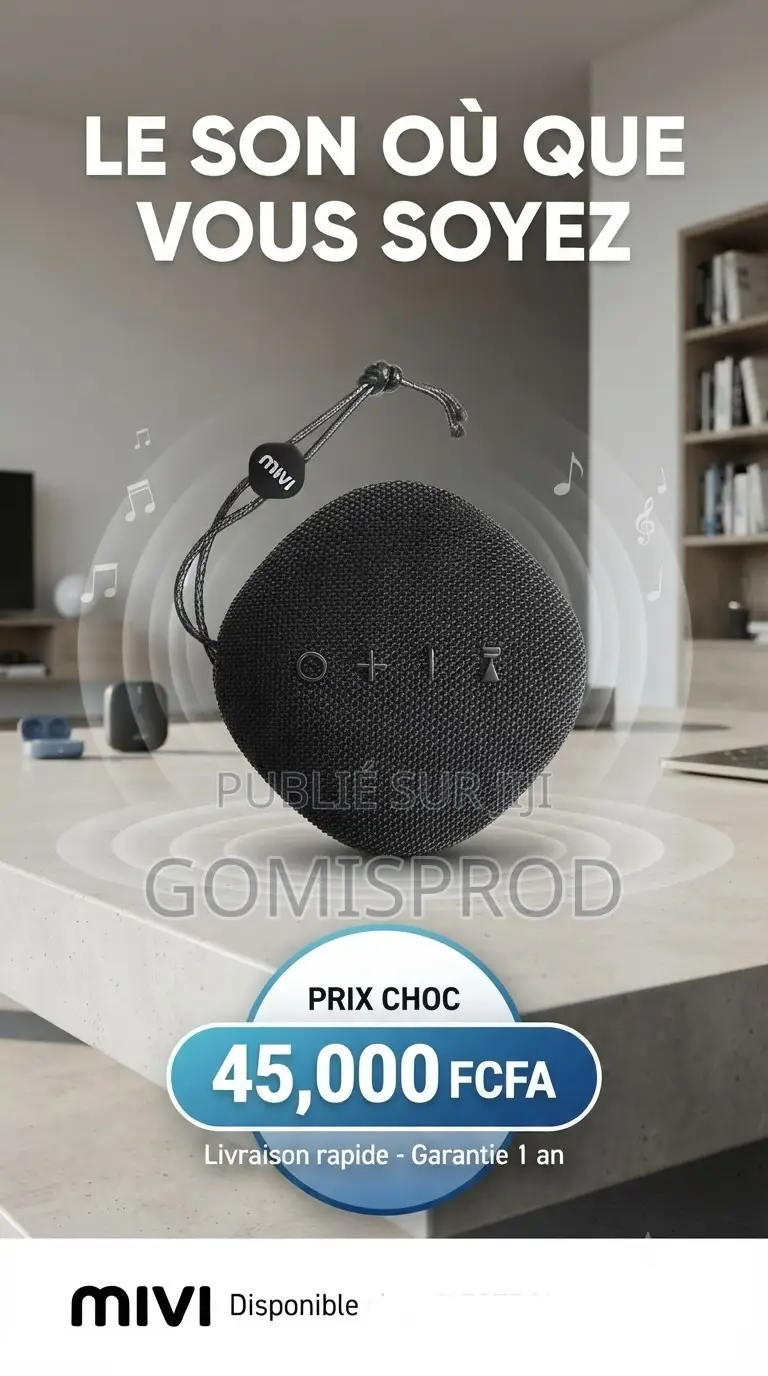 Enceinte Sans Fil Portable KOOLBOKS Avec Son HD, Basses Percutantes