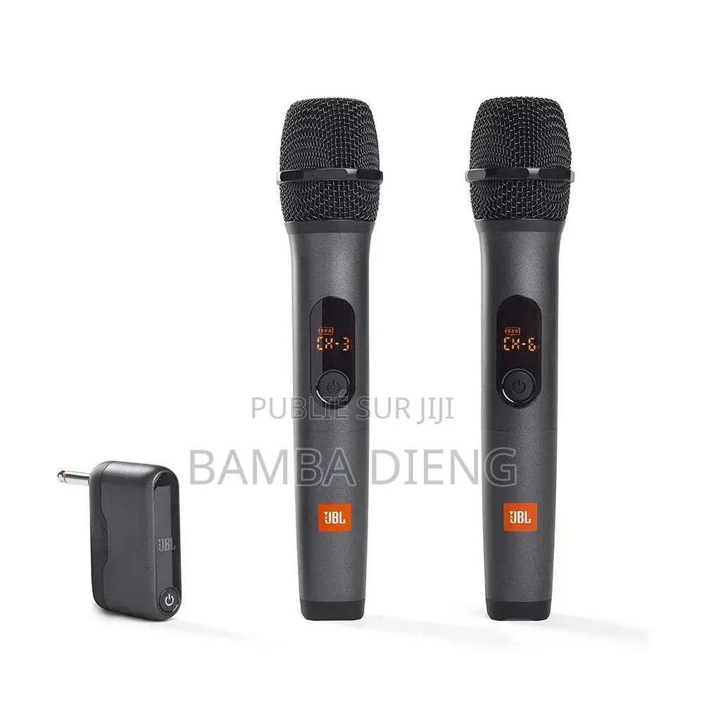 Microphone JBL Sans Fil À Deux Canaux + Récepteur