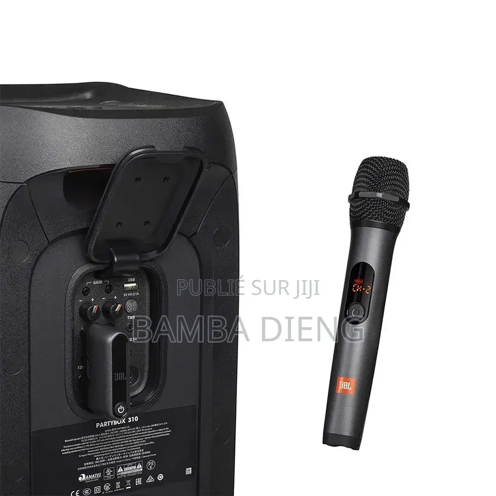 Microphone JBL Sans Fil À Deux Canaux + Récepteur