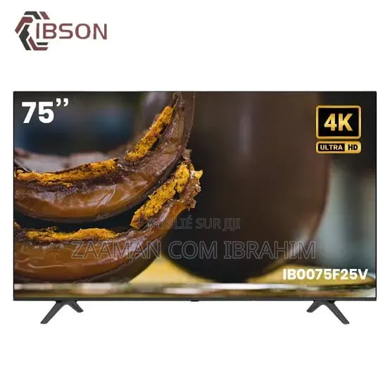 Ibson 75" Smart Android + 2 Telecommandes Ib0075f25v