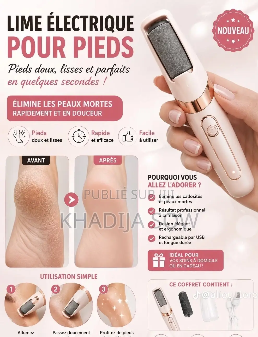 Lime Pour Pieds Et Ongles Électriques