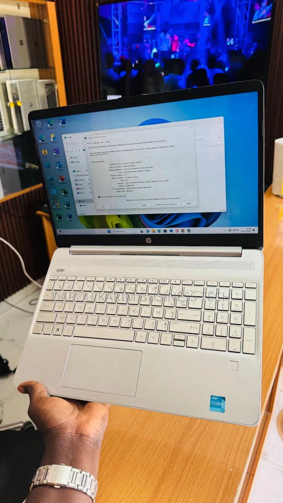 Nouveau Ordinateur portable HP 15S 8GB Intel Core i3 SSD 256GB