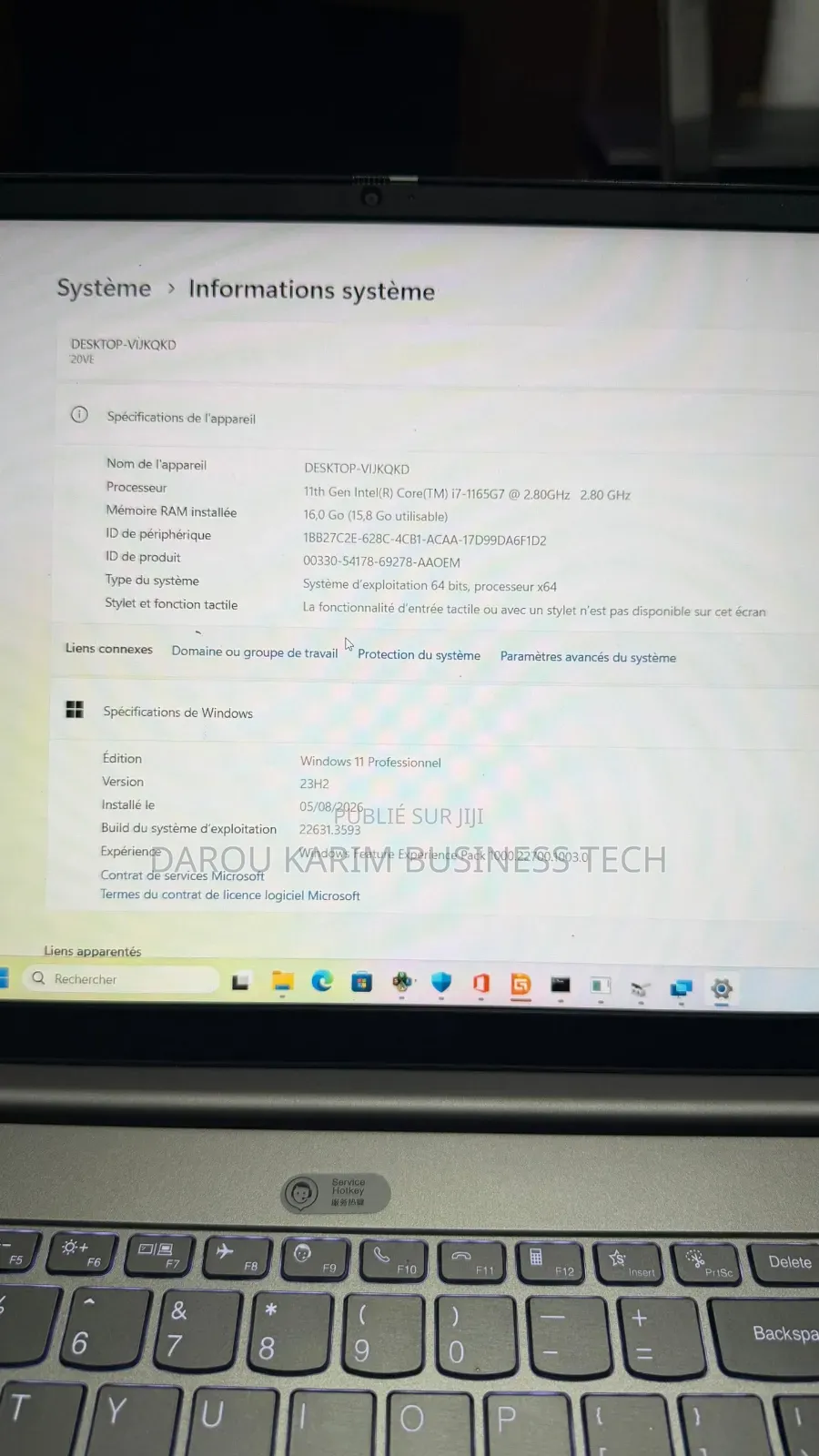 Nouveau Lenovo ThinkBook 15 16GB Intel Core i7 SSD 512GB