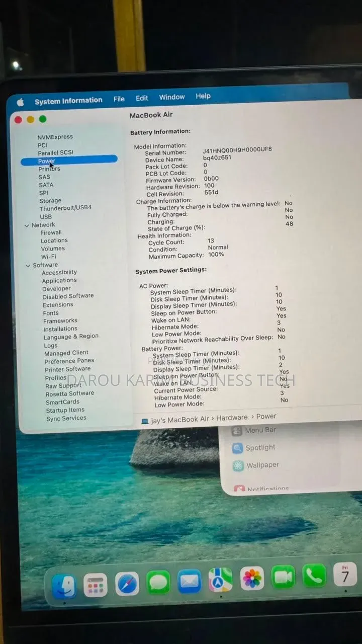 Nouveau Apple MacBook Air 2025 M4 16GB Apple M4 SSD 256GB
