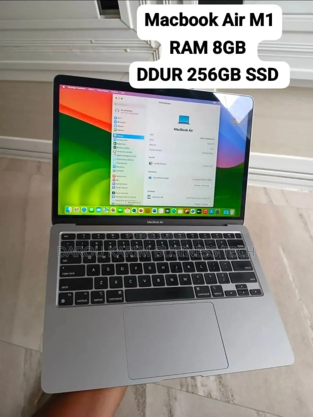 Nouveau Apple MacBook Air 2020 M1 8GB Apple M1 SSD 256GB