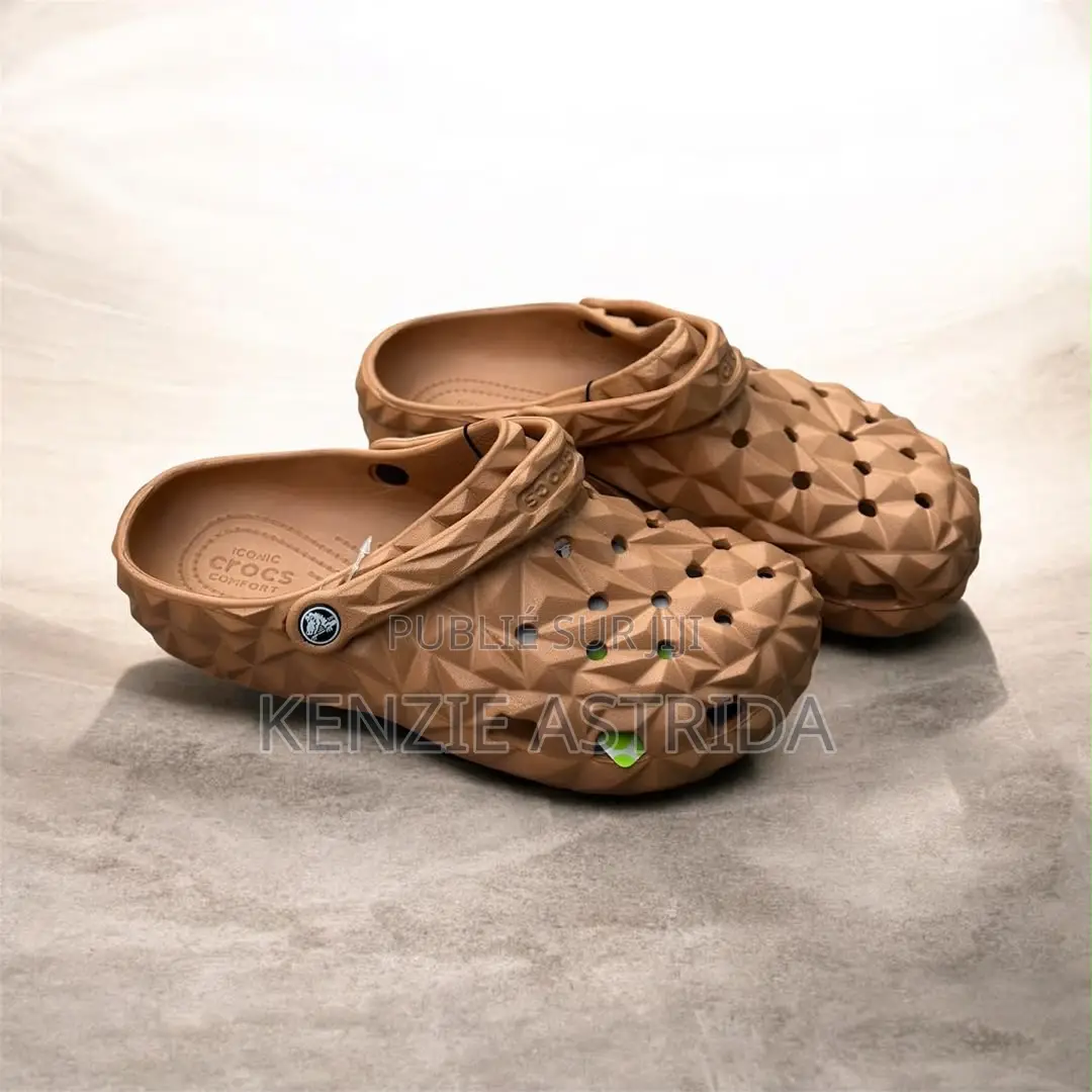 Crocs Géométrique Diamant - Noir Rose Violet - Pointure 36-45 Neuf