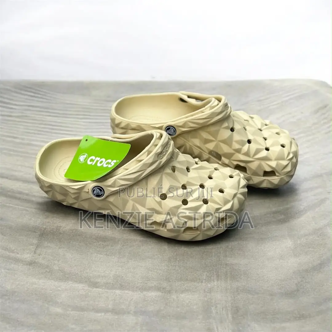 Crocs Géométrique Diamant - Noir Rose Violet - Pointure 36-45 Neuf