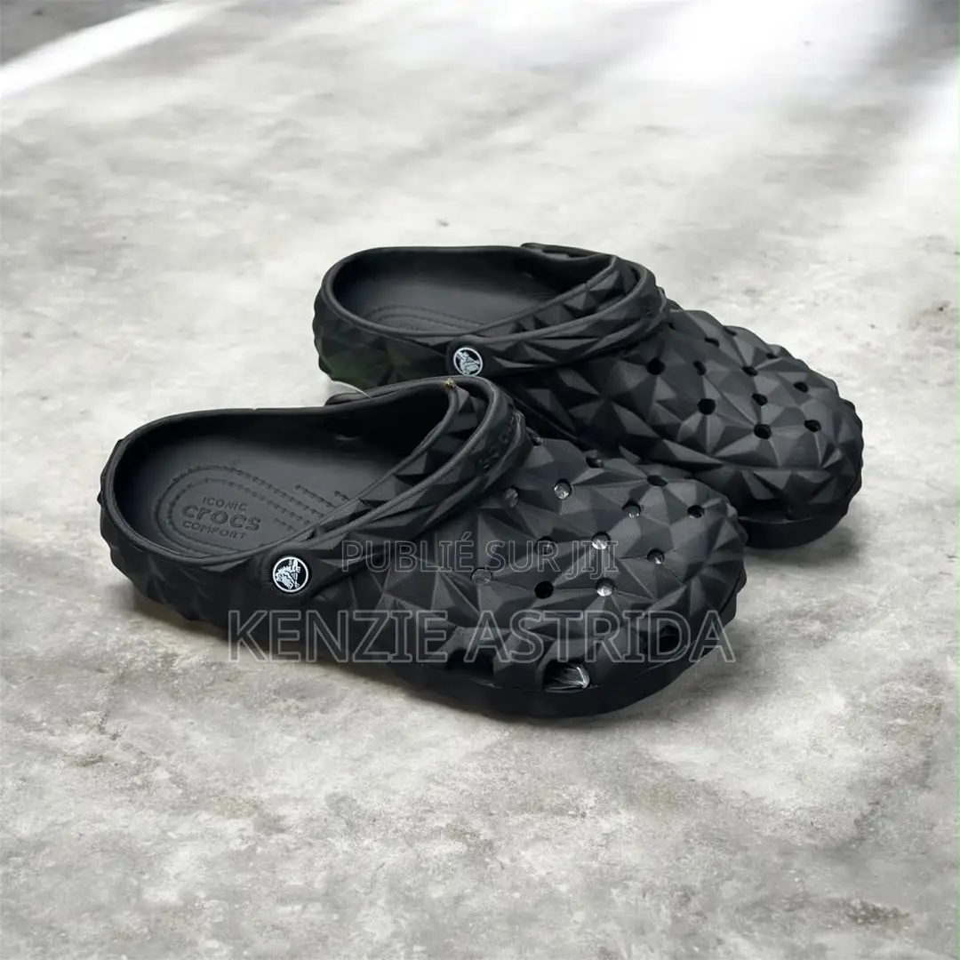 Crocs Géométrique Diamant - Noir Rose Violet - Pointure 36-45 Neuf