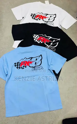 T-Shirt RS Team RT8 EIR - Blanc Noir Bleu - Neuf S À XL