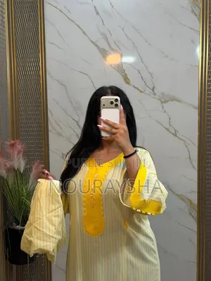 Abayas Marocain en Tissu Lain Coton Première Qualité