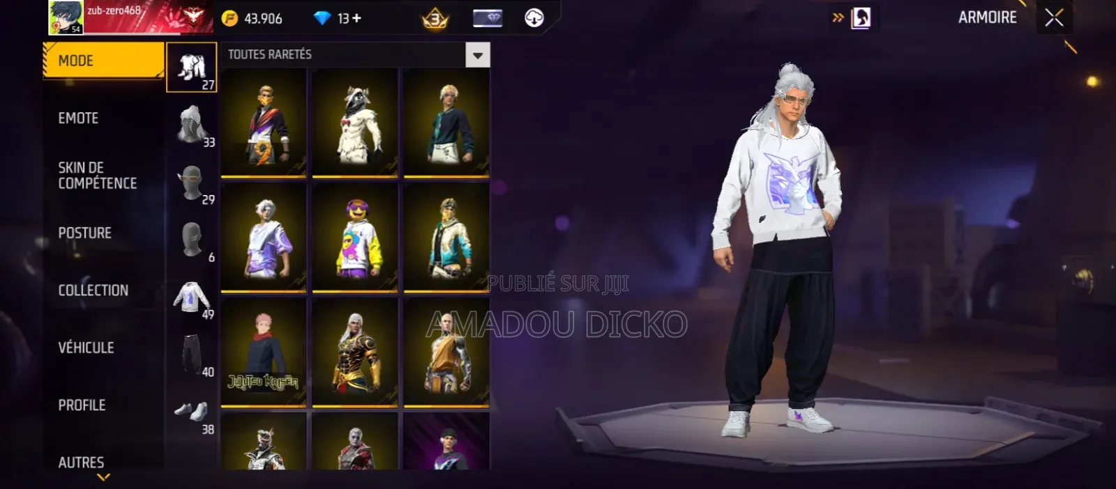 Compte Free Fire