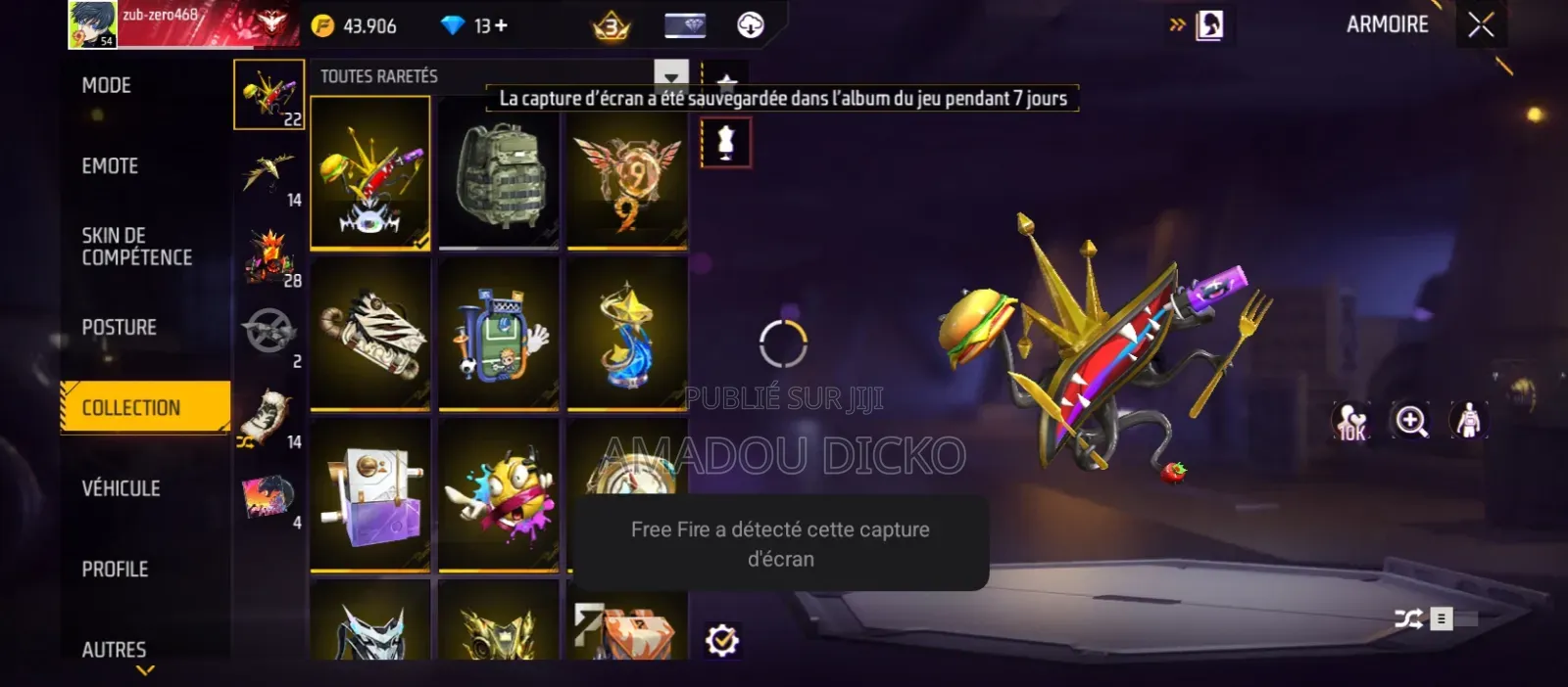 Compte Free Fire