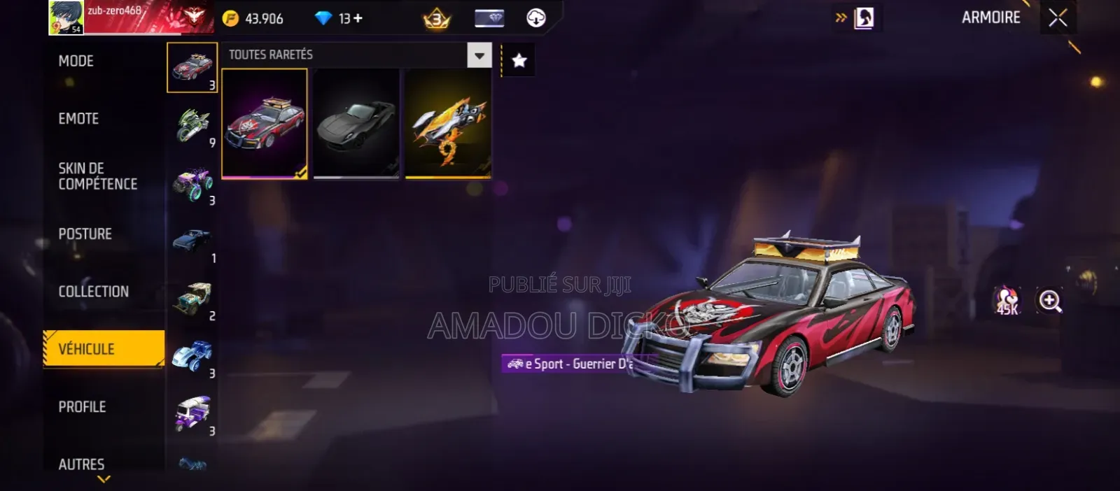 Compte Free Fire