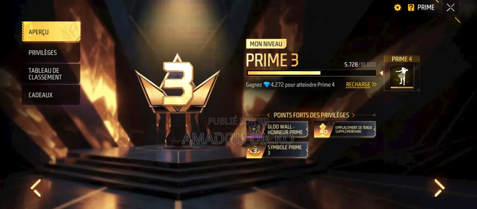 Compte Free Fire