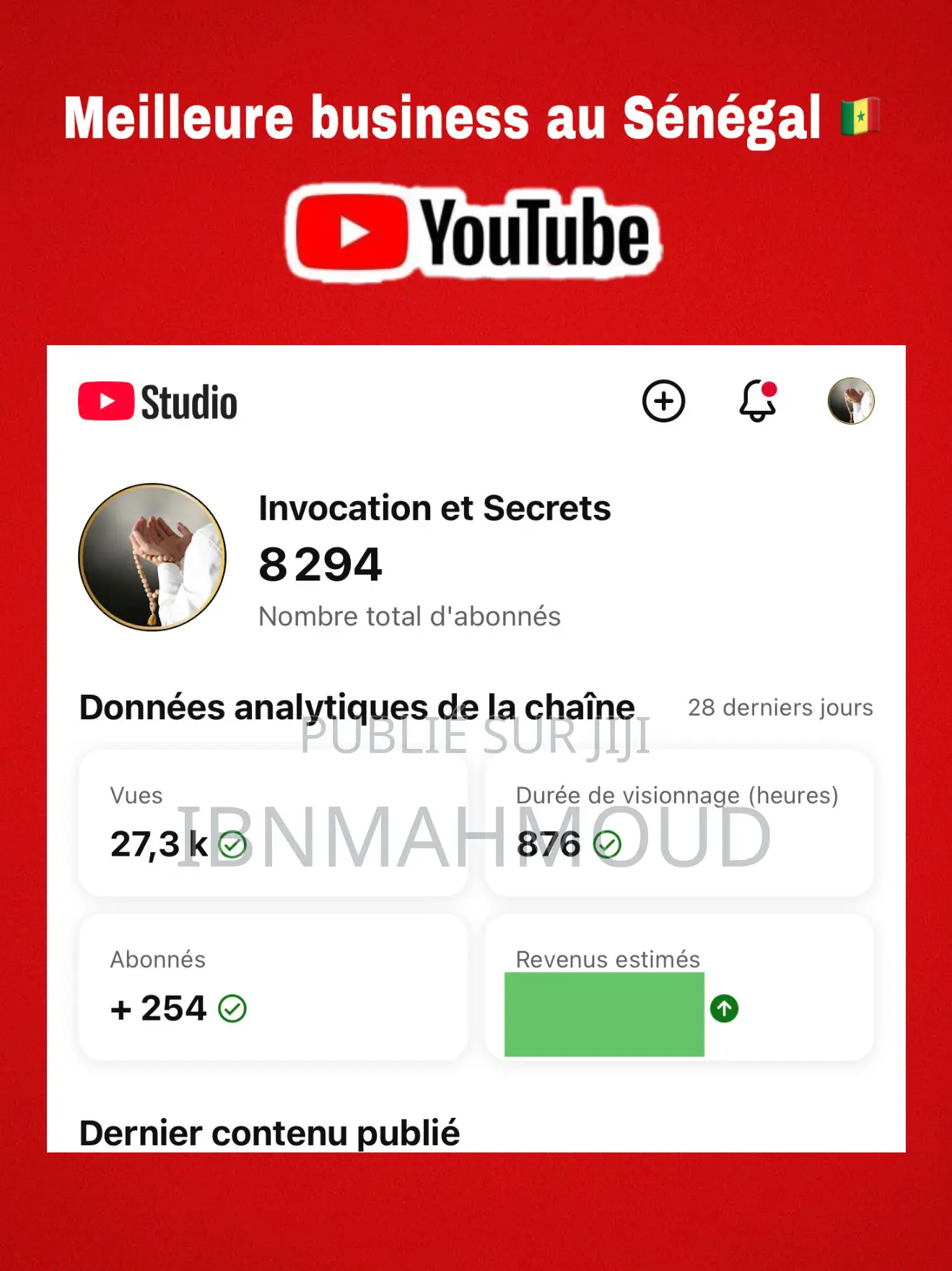 Chaine Youtube À Vendre Déjà Monétiser